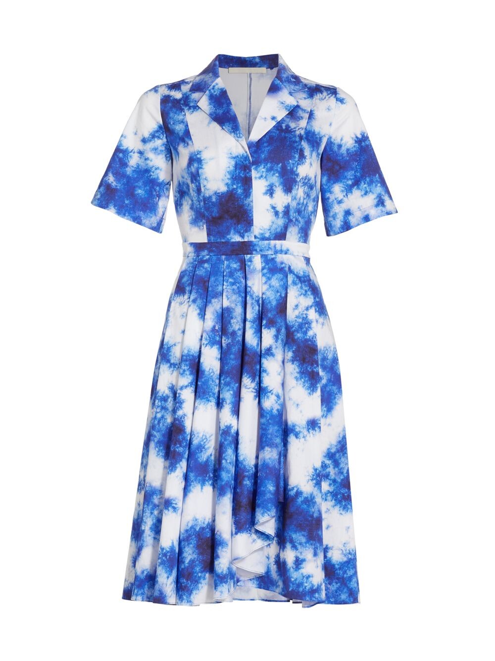 

Окрашенное платье-рубашка с короткими рукавами Jason Wu Collection, индиго