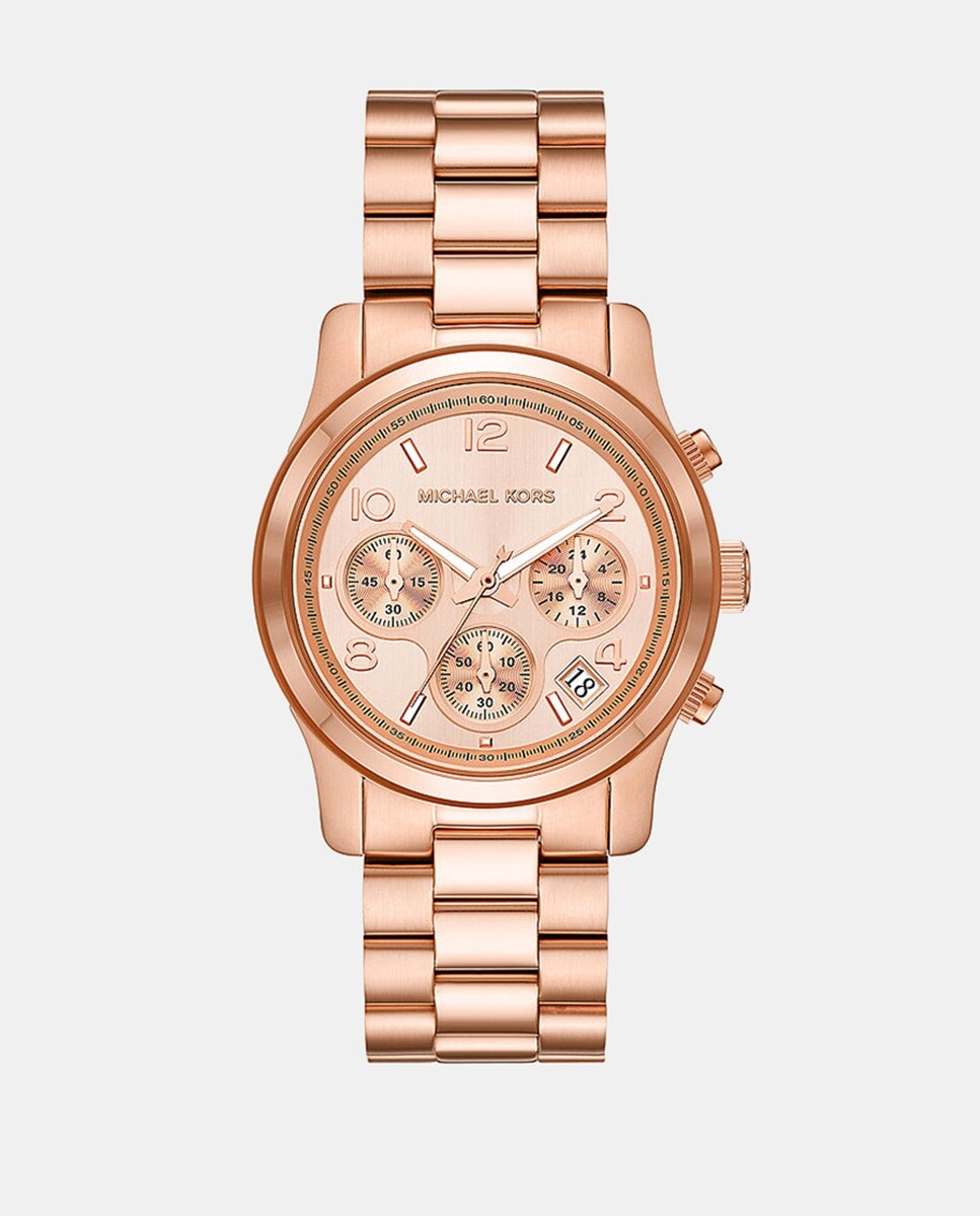 

Runway MK7324 Женские часы с хронографом из розовой стали Michael Kors, розовый