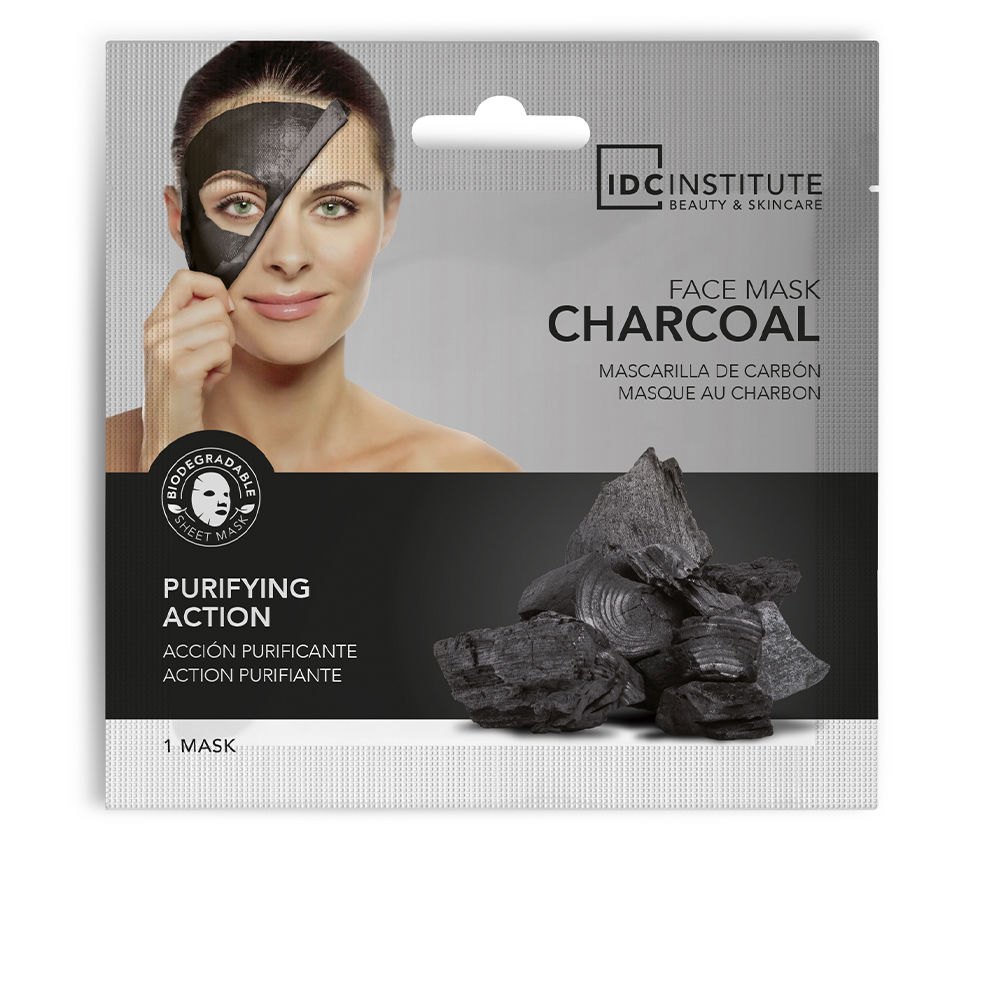 Маска для лица Charcoal black head tissue mask Idc institute, 1 шт