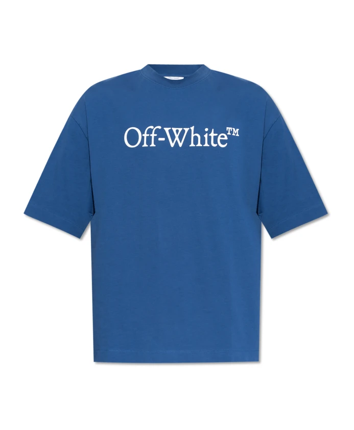 

Футболка с логотипом Off White, синий