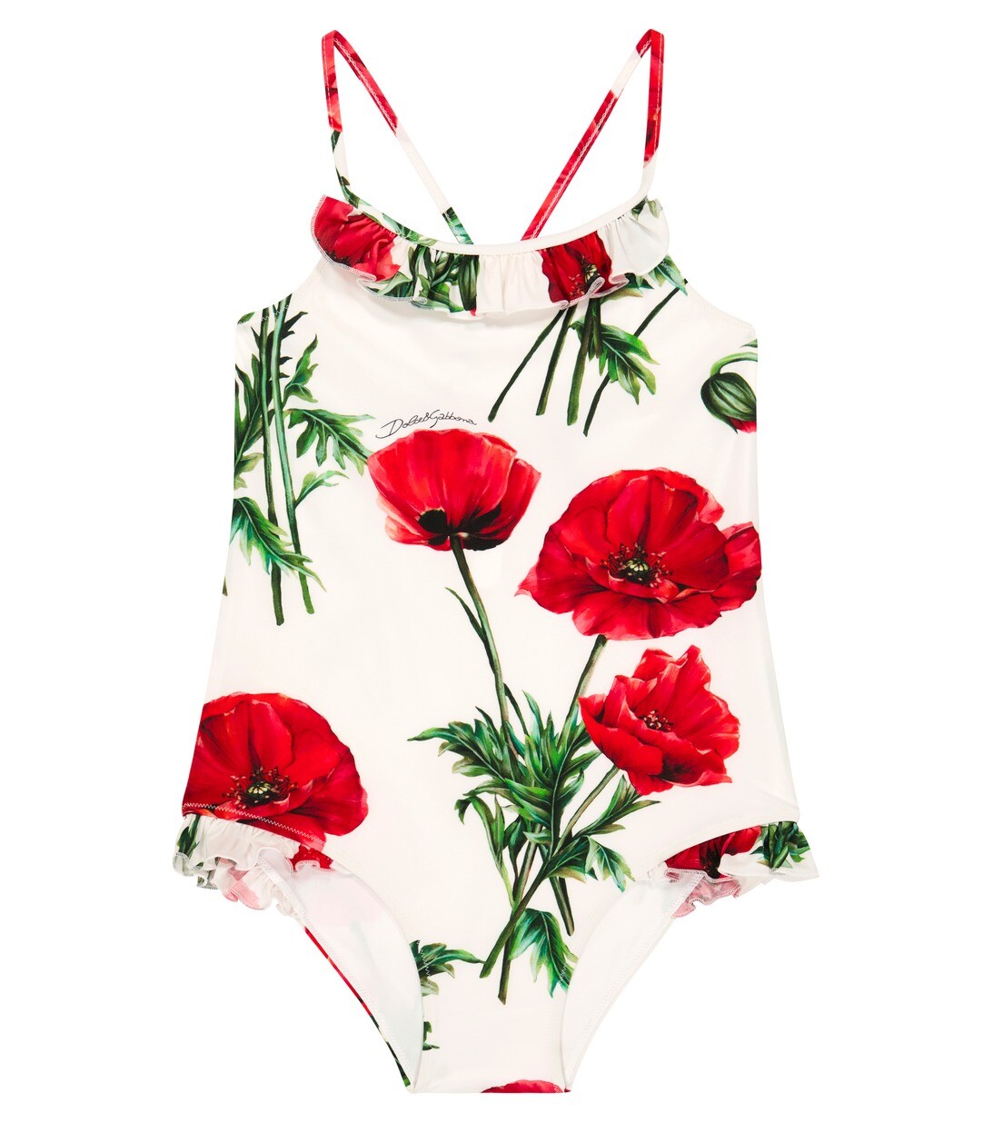 

Цветочный купальник Dolce&Gabbana, белый