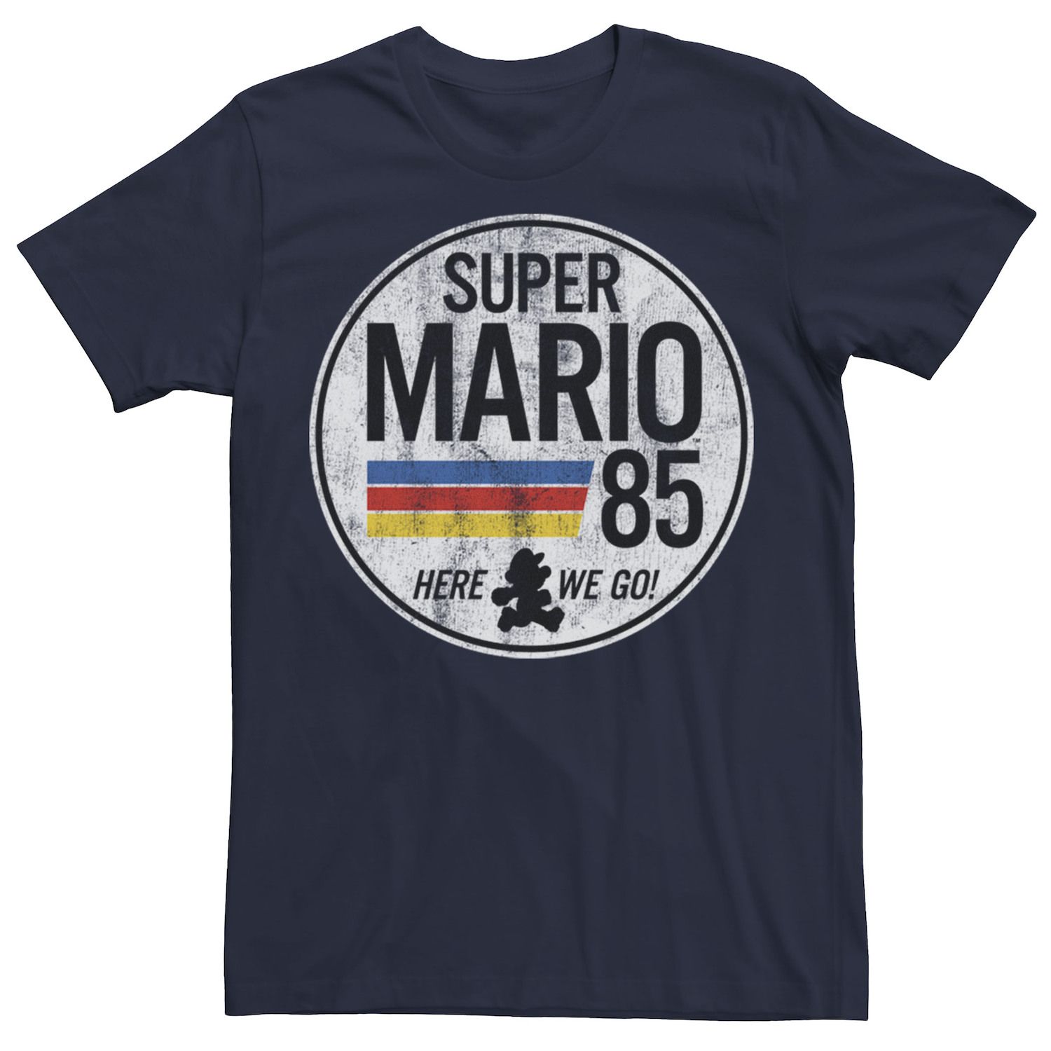 Мужская футболка Nintendo Mario Is Go Retro Licensed Character mario party the top 100 nintendo 3ds