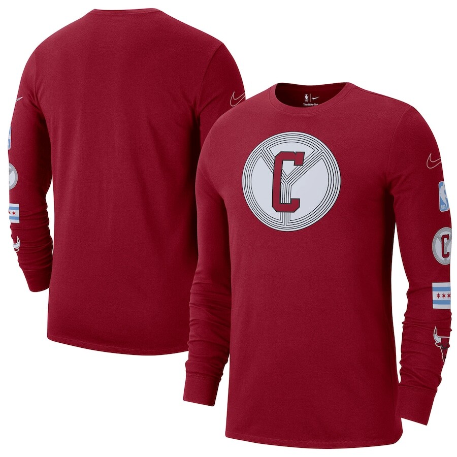 

Футболка с длинным рукавом Nike Chicago Bulls, красный