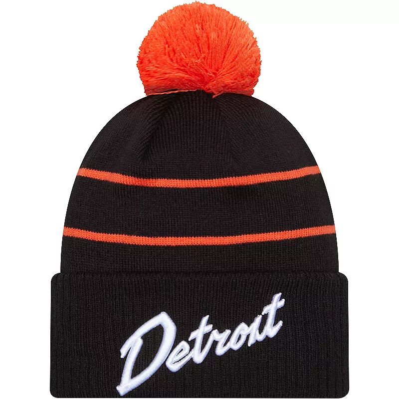 Вязаная шапка New Era 2023-24 City Edition Detroit Pistons