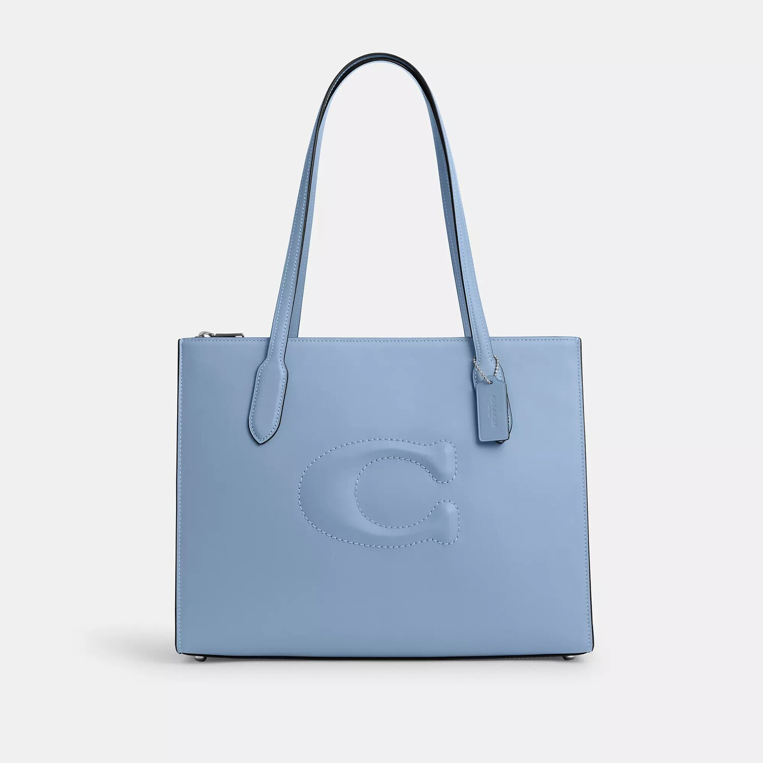 

Сумка-тоут Coach Outlet Nina, цвет Silver/Cornflowr/Field Flora