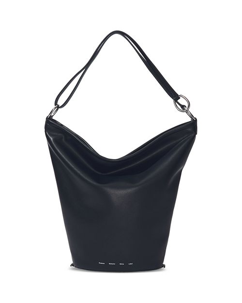 Кожаная весенняя сумка-ведро Proenza Schouler White Label, цвет Black цена и фото