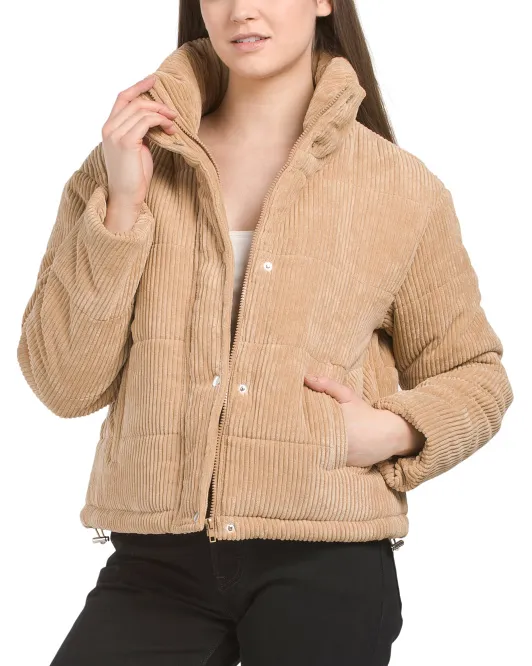

Вельветовый пуховик Bagatelle Collection, цвет Sand