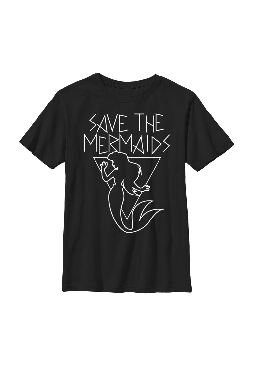 

Футболка с принтом THE LITTLE MERMAID SAVE THE merMAIDs Disney, черный