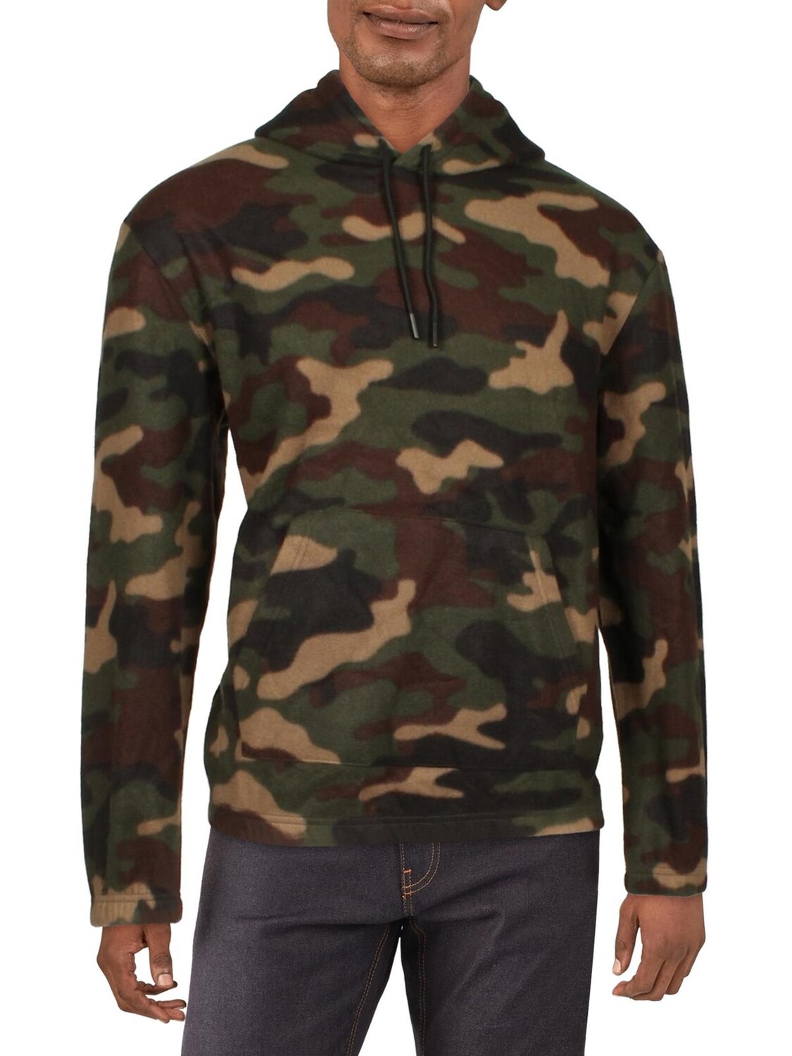

Мужской пуловер с капюшоном из флиса Lazer, цвет Green Camo
