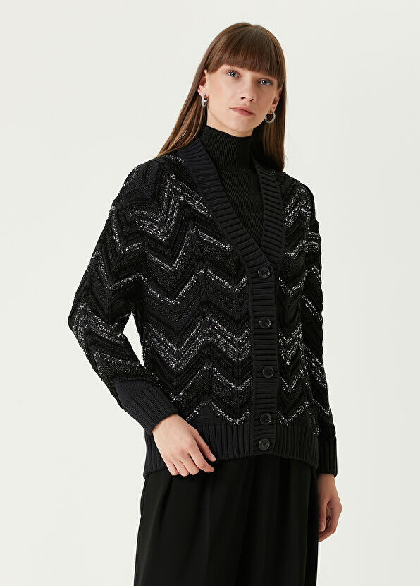 

Кардиган с зигзагообразным узором Missoni, черный
