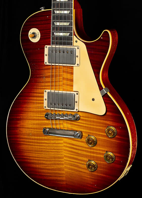 

Электрогитара Gibson Custom Shop 1959 Les Paul Standard Brazilian Rosewood Tom's Dark Burst Murphy Lab Aged