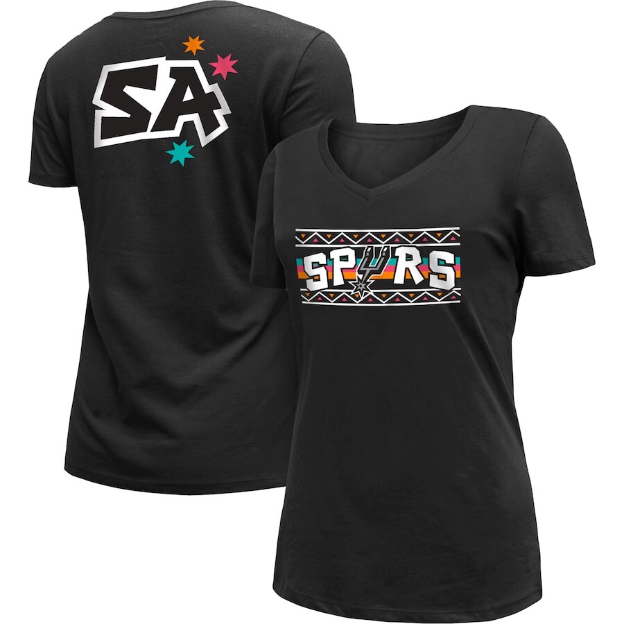 

Футболка с коротким рукавом New Era San Antonio Spurs, черный
