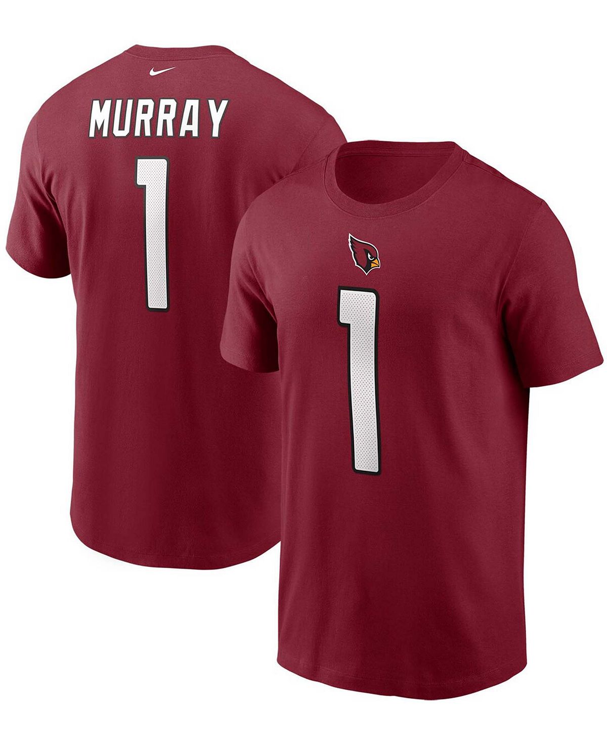 Мужская футболка с именем и номером Kyler Murray Cardinal Arizona Cardinals Nike