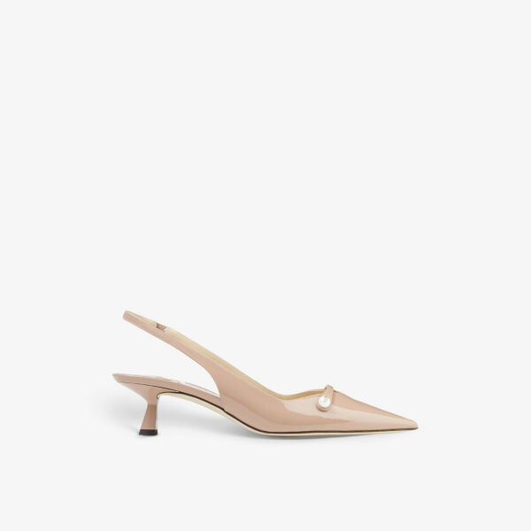 

Лакированные туфли Amita 45 на пятке с пяткой Jimmy Choo, розовый