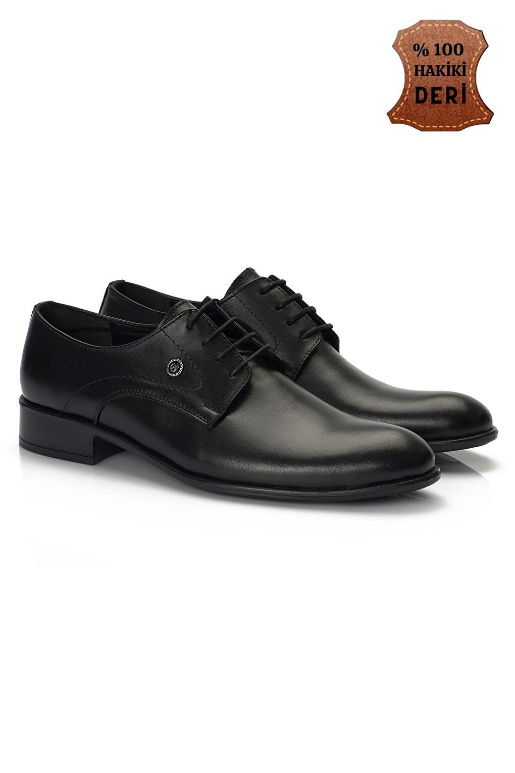 H043 Классические мужские туфли из натуральной кожи Muggo, черный