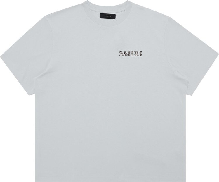 

Футболка Amiri MA Baroque Logo 'Grey Dawn', серый