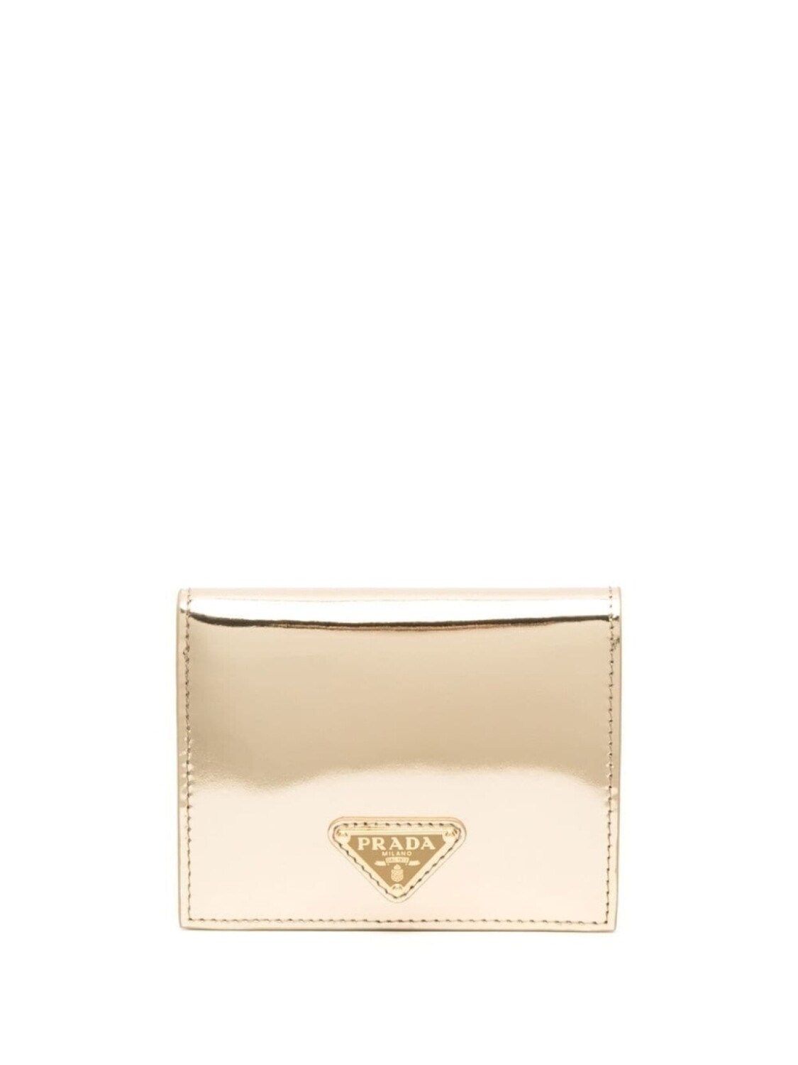 

Prada кошелек с логотипом, золотистый