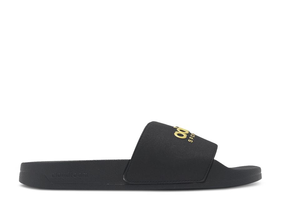 

Кроссовки adidas Adilette Shower Slide, цвет Black Matte Gold