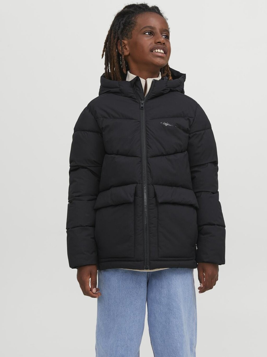

Куртка зимняя JORVESTERBRO PUFFER JACKET Jack & Jones Junior, цвет black