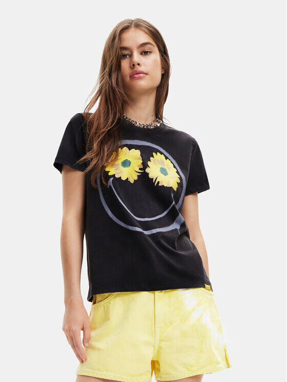 

Футболка стандартного кроя Desigual, черный