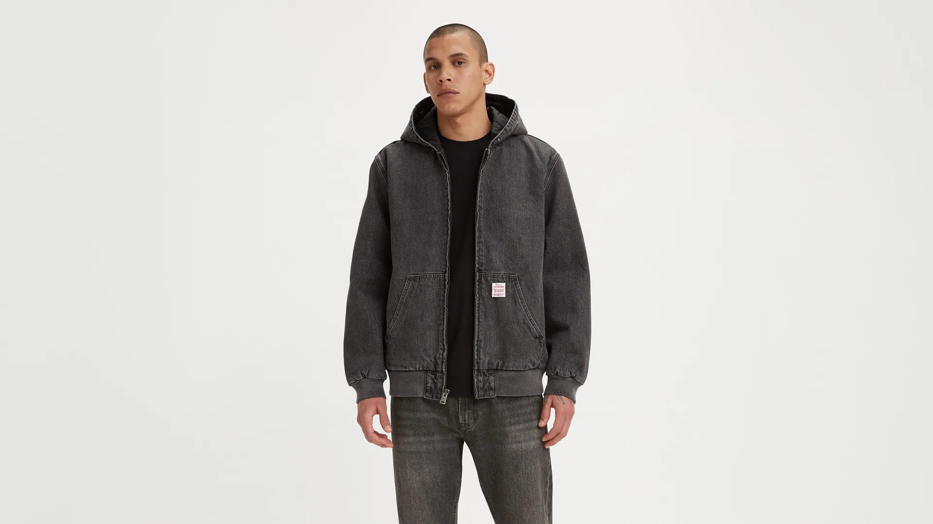 

Джинсовая толстовка с капюшоном Potrero Levi's, черный