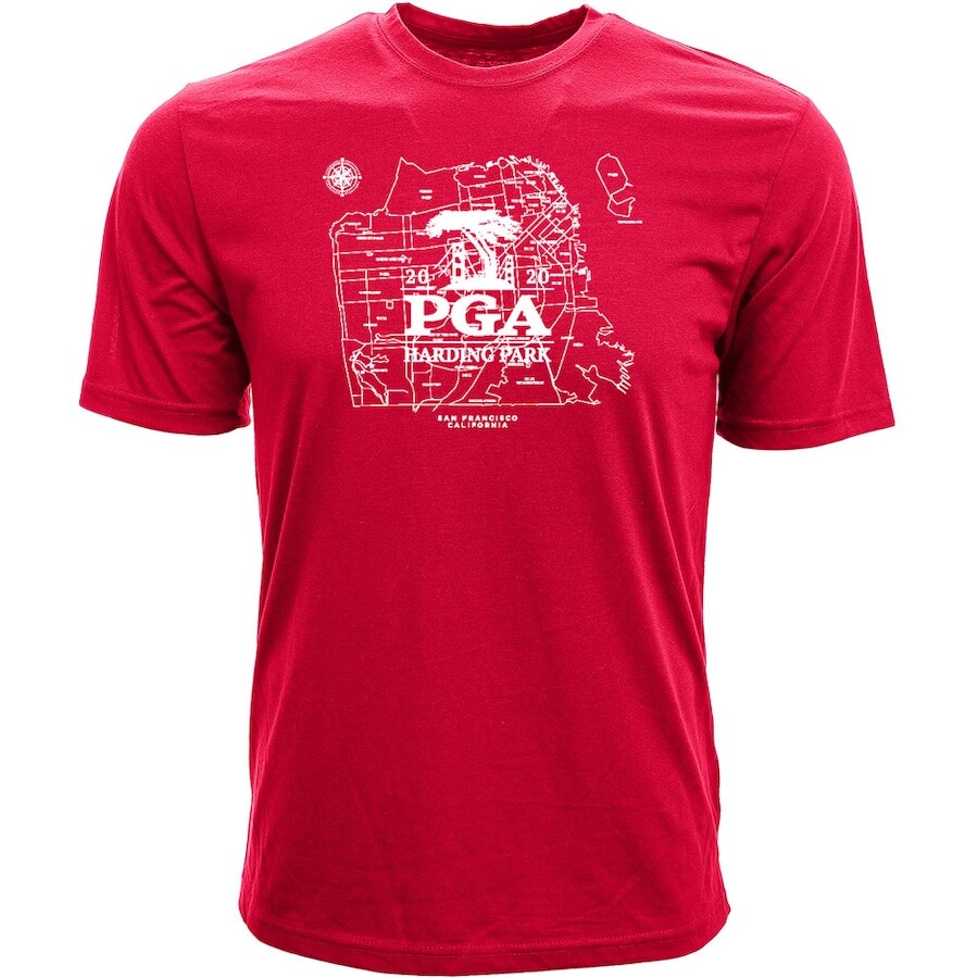 

Футболка с коротким рукавом Levelwear Pga Of America, красный
