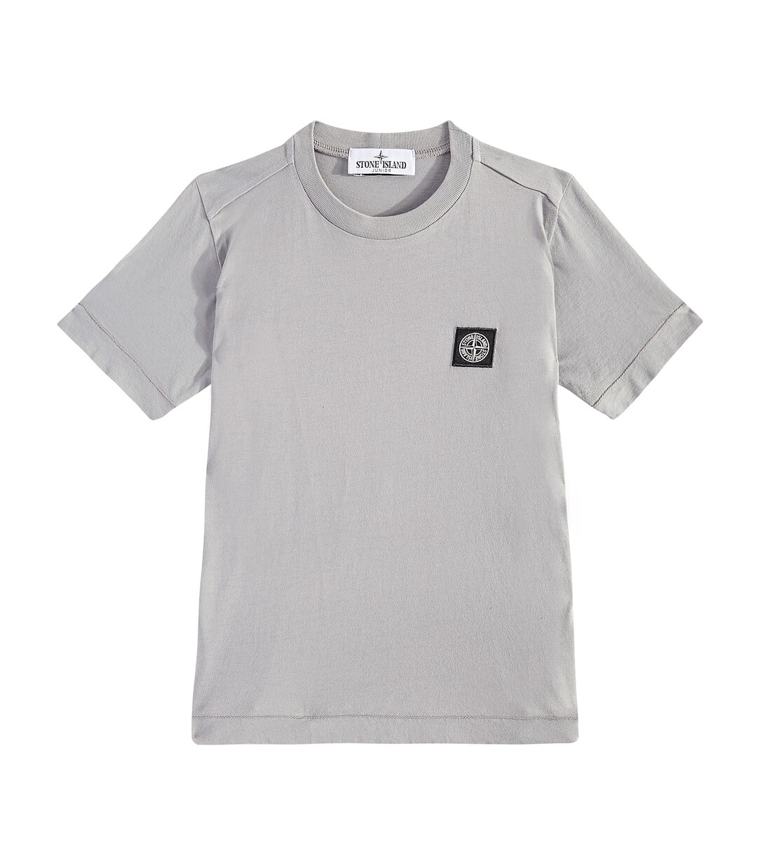 

Футболка Compass из хлопкового джерси Stone Island Junior, серый