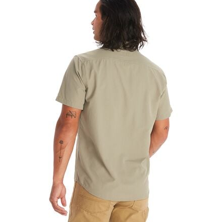 Рубашка Aerobora с короткими рукавами мужская Marmot, цвет Vetiver