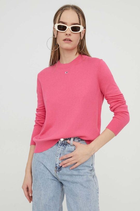 

Свитер Tommy Jeans, розовый