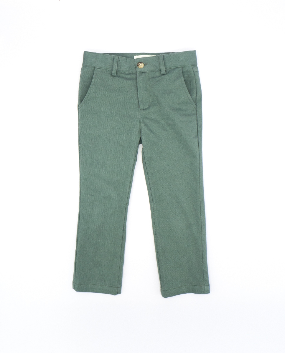 Зеленые хлопковые штаны для мальчика Fina Ejerique, зеленый