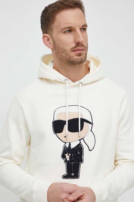 

Хлопковая толстовка Karl Lagerfeld, бежевый