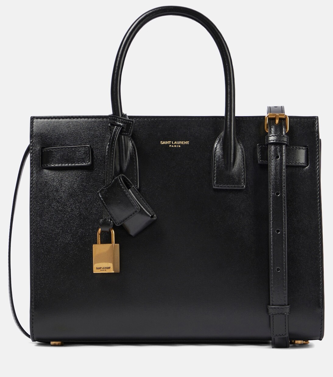 

Сумка-тоут Sac De Jour Baby из кожи Saint Laurent, черный