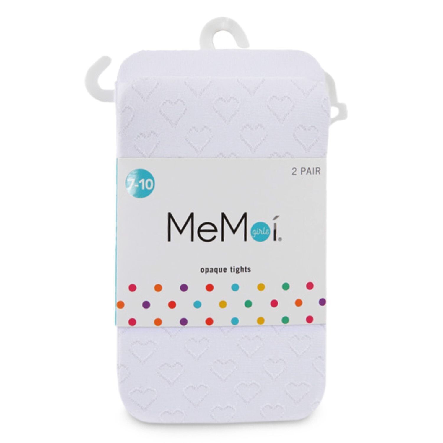 

Колготки с сердечками для девочек (2 шт.) MeMoi