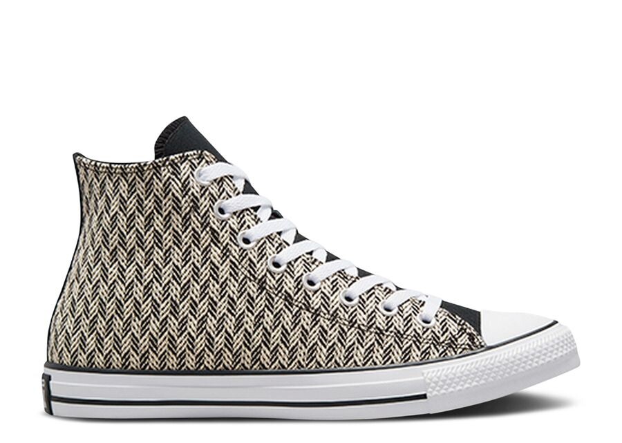 

Кроссовки Converse Chuck Taylor All Star High 'Herringbone - Egret', кремовый, Серый