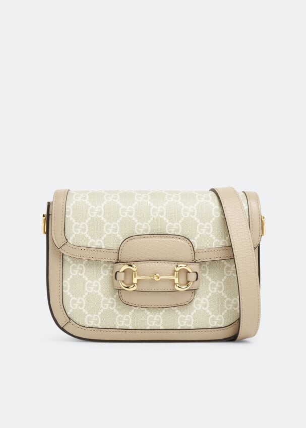 

Сумка Gucci Horsebit 1955 Mini, бежевый