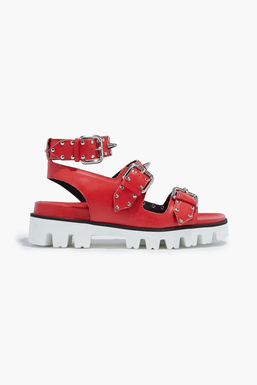 

Кожаные сандалии с шипами RED(V), красный