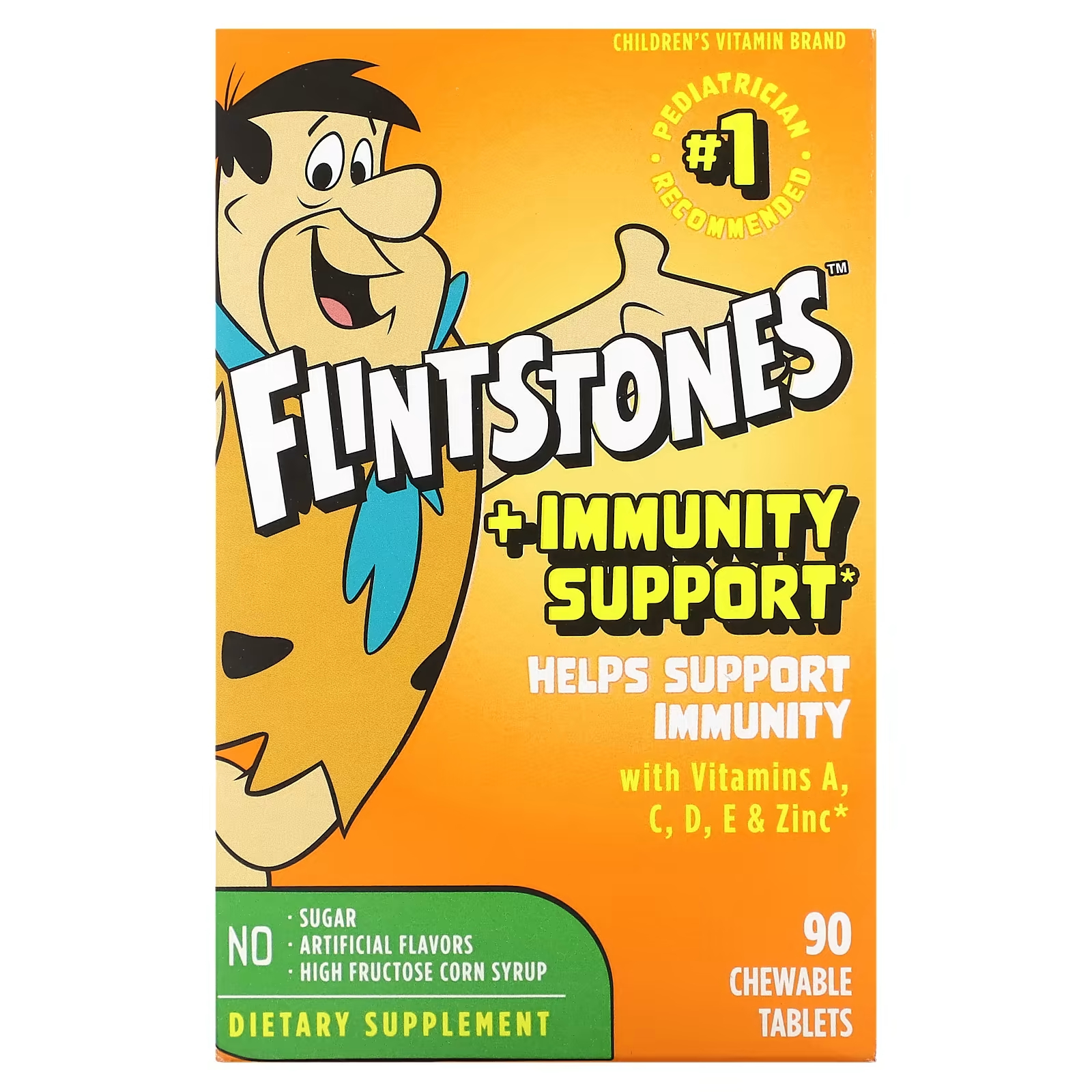 цена Мультивитамины Flintstones для детей поддержка иммунитета, 90 жевательных таблеток