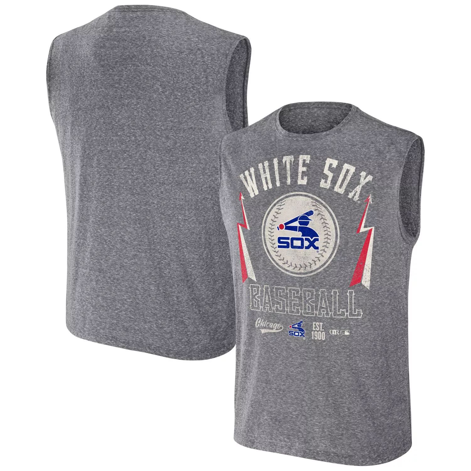 

Мужская майка Darius Rucker Collection от Fanatics Charcoal Chicago White Sox Muscle Tank Top