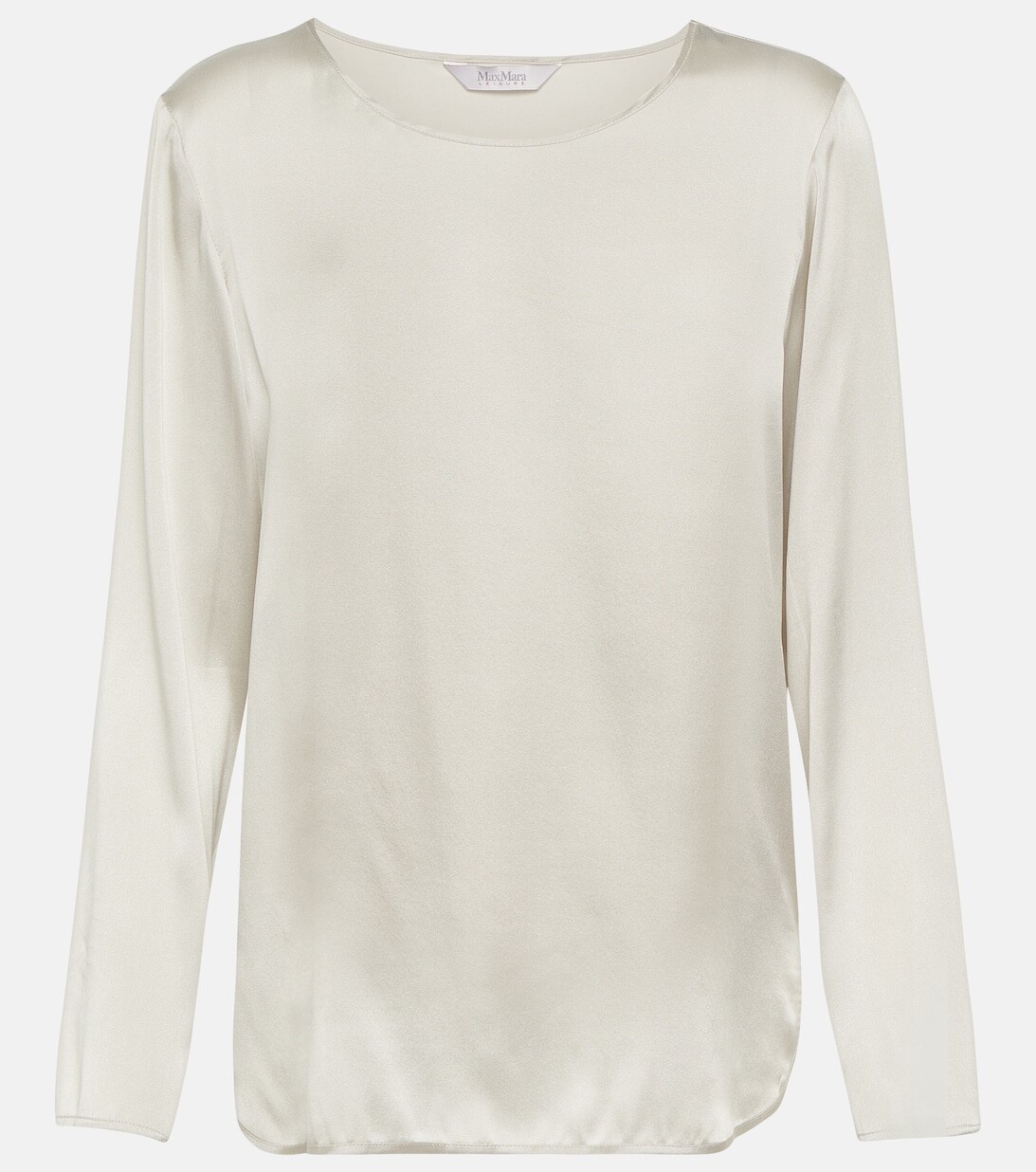 

Топ Leisure Moldava из шелкового атласа MAX MARA, синий