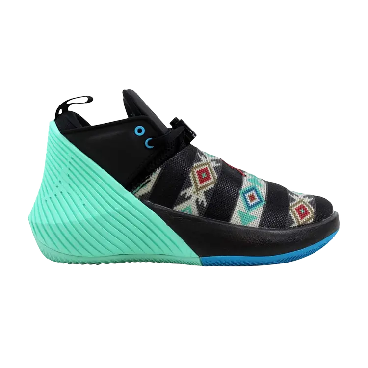 

Кроссовки Air Jordan Jordan Why Not Zer0.1 Low N7 GS 'Emerald Rise', синий