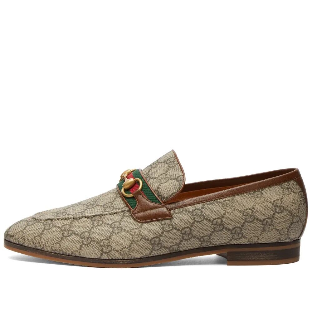 

Gucci Лоферы Paride с монограммой, бежевый