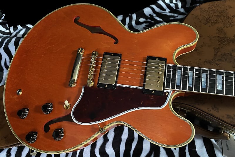 

Электрогитара BRAND NEW! 2023 Gibson Custom Shop '59 ES-355 Reissue Light Aged Murphy Lab - Watermelon Red - Authorized Dealer - 8.1 lbs - G01824
