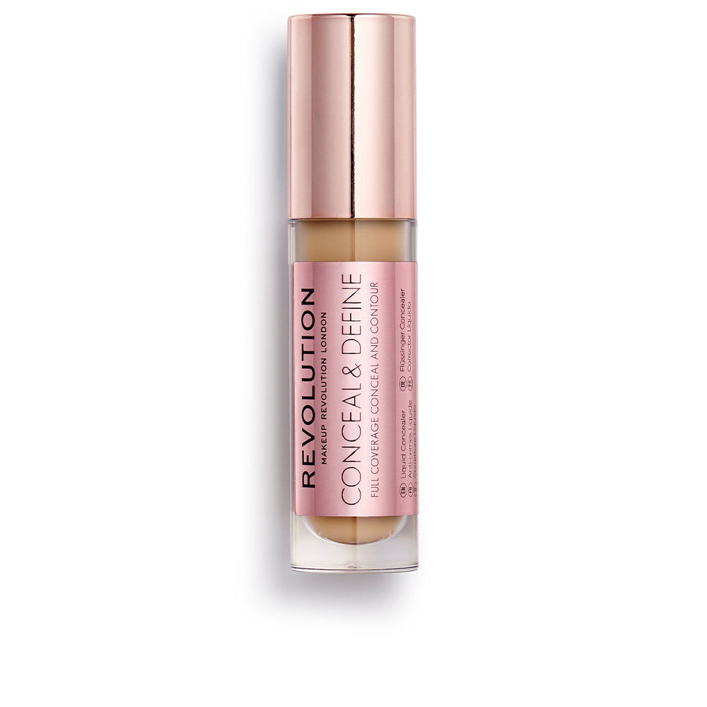 консилер makeup revolution conceal Консиллер макияжа Conceal & define full coverage conceal and contour Revolution make up, 3,40 мл, C10