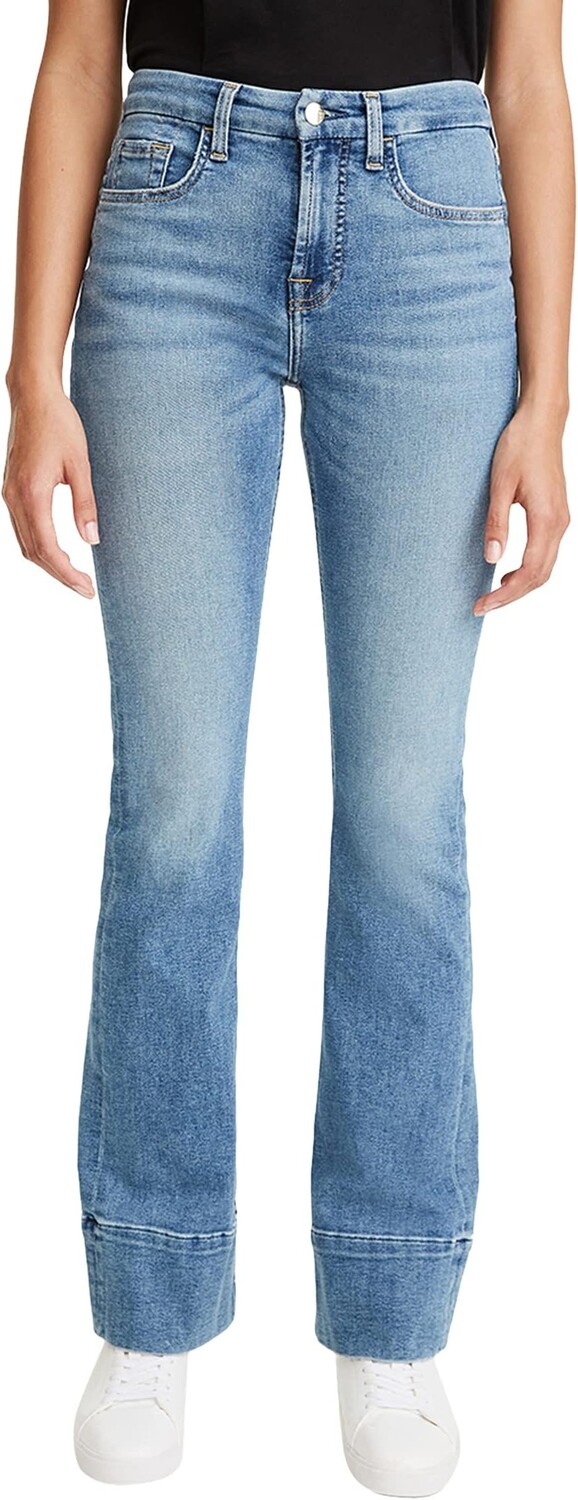 

Джинсы JEN7 Slim Bootcut w/ High Hem, цвет Vintage Cove