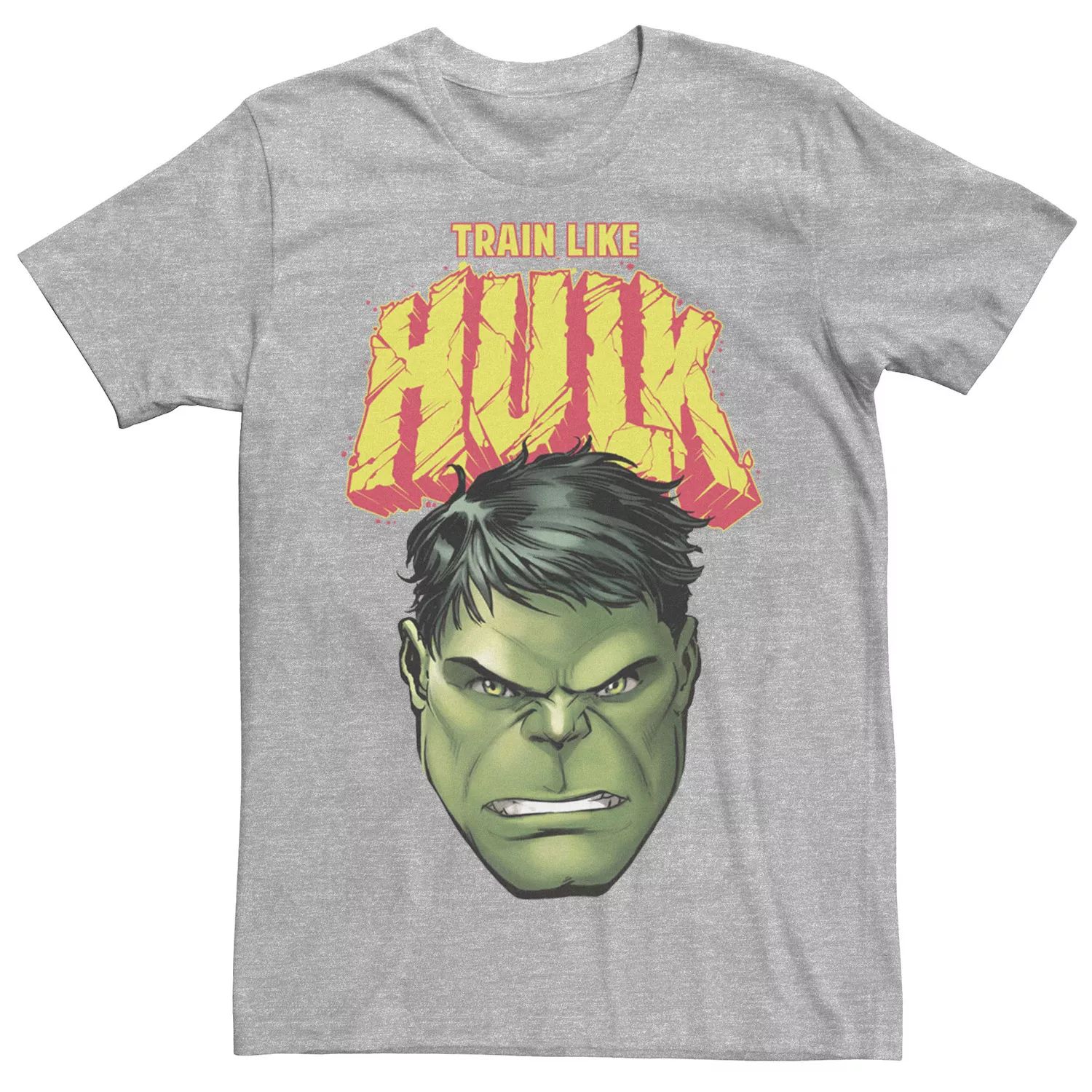 Мужская футболка с изображением лица Халка Marvel