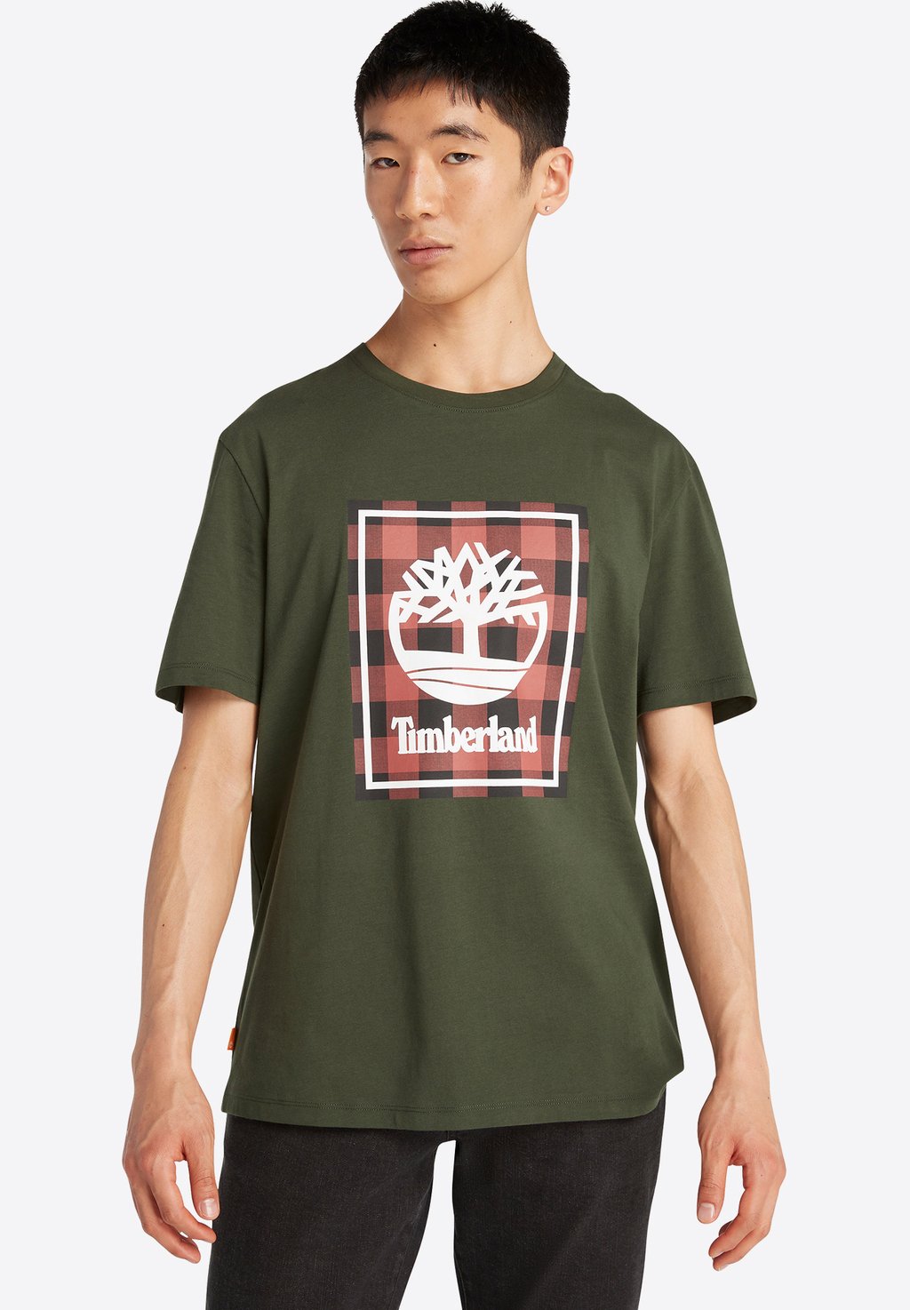 Футболка с принтом Short Sleeve Timberland, цвет duffel bag