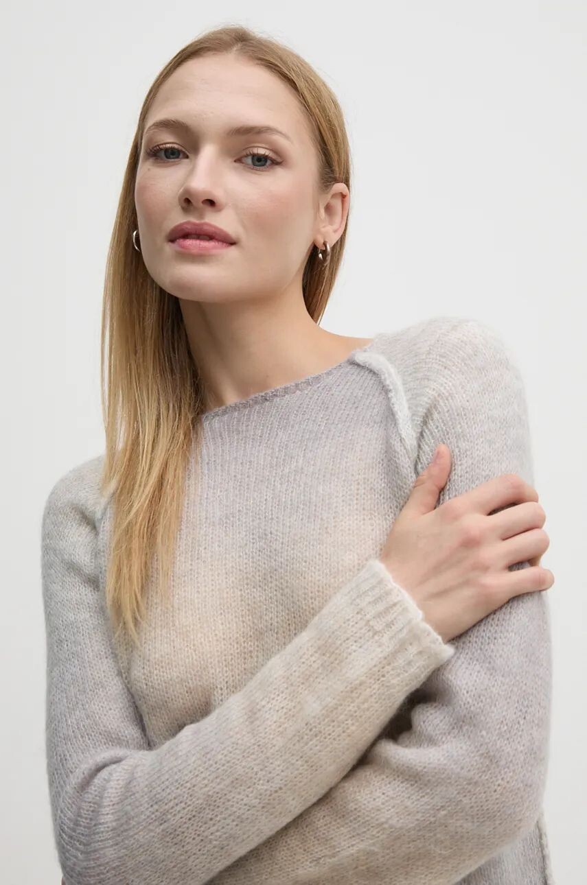 

Свитер Sisley из смесовой шерсти, серый