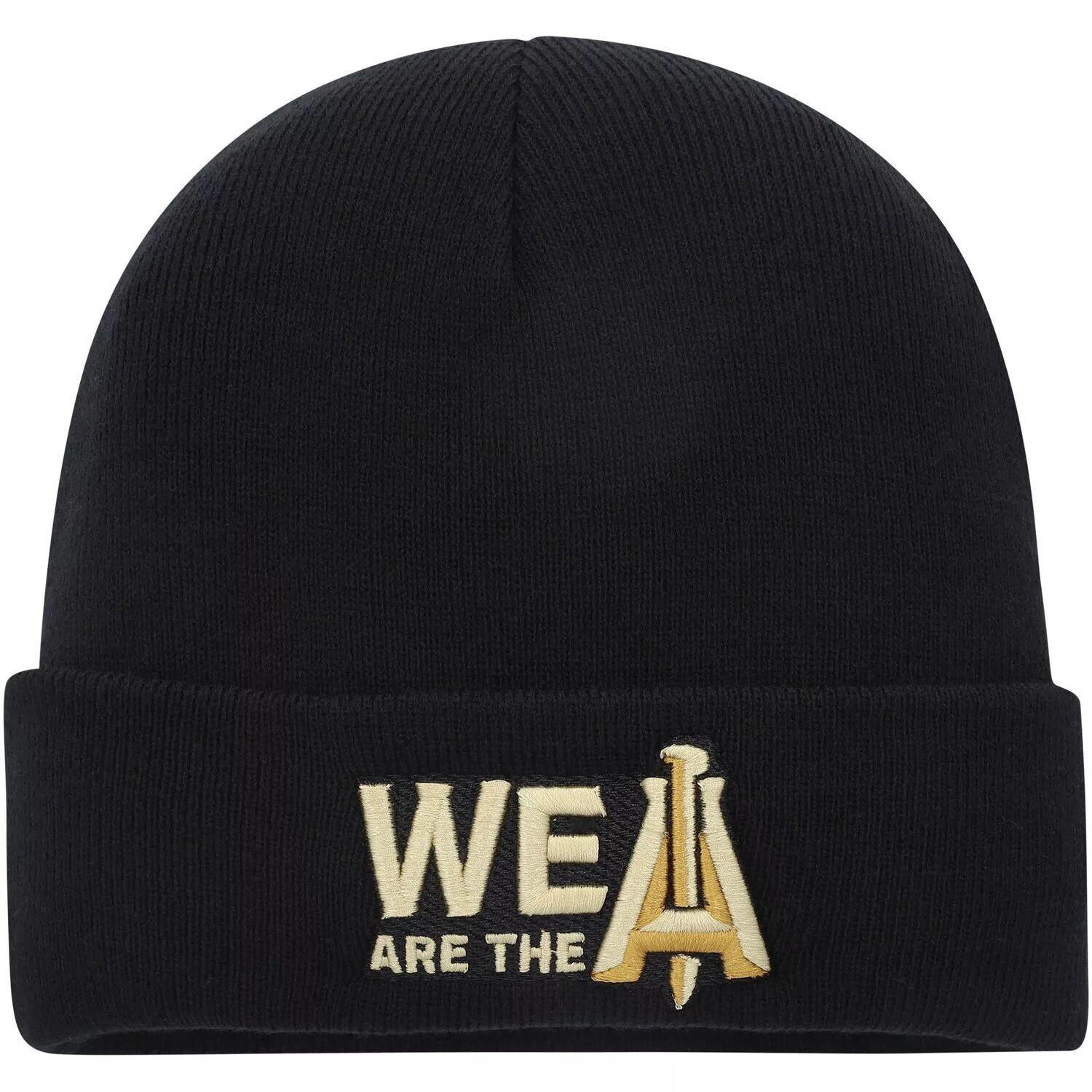 

Мужская вязаная шапка Mitchell & Ness Black Atlanta United FC We Are The A с манжетами