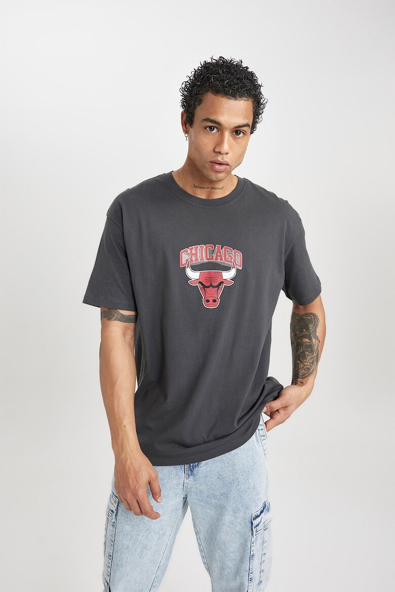 

Футболка с узором Chicago Bulls Defacto, красный