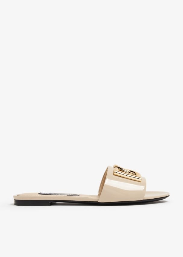 

Сандалии Dolce&Gabbana DG Logo Flat, бежевый